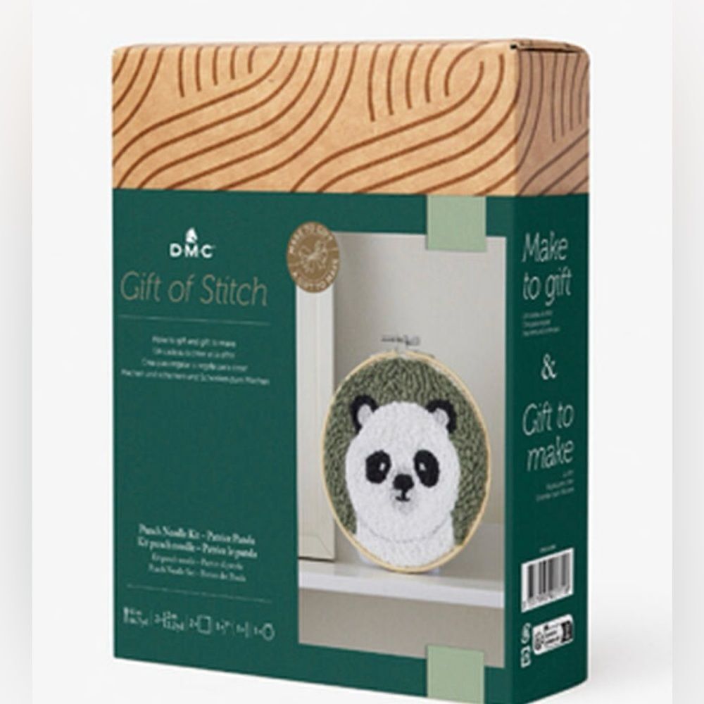 DMC 6.2" Gift Of Stitch Panda‎ Punch Needle Kit